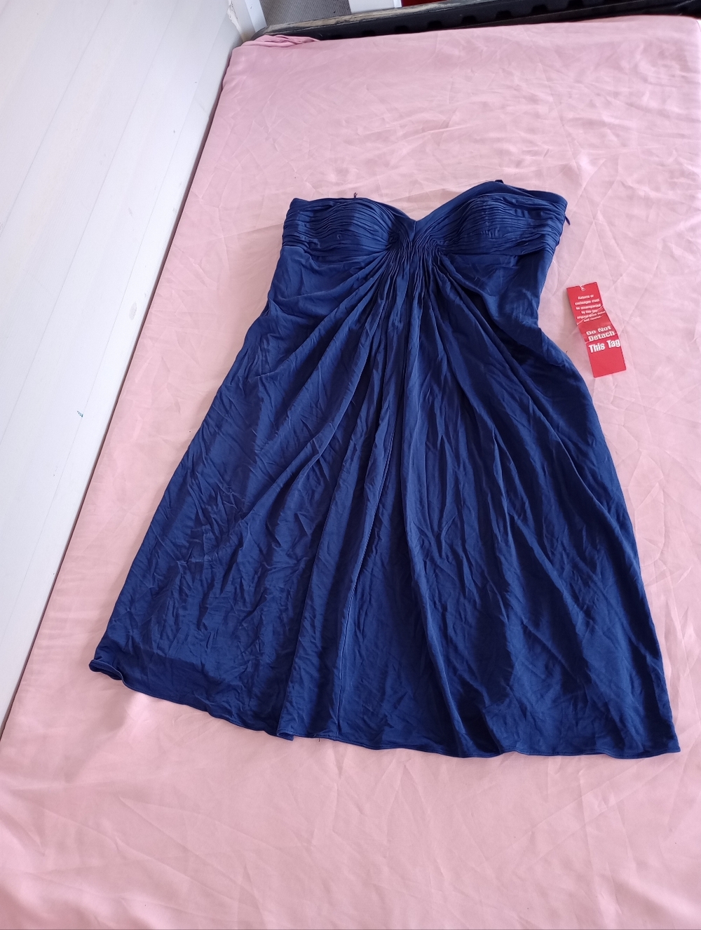 Laundry by design /strapless dress Sz. 6 deep ocean blue color